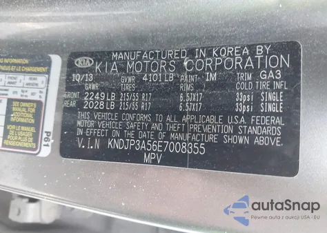 2014 Kia Soul + из США, поврежденный, VIN KNDJP3A56E7008355